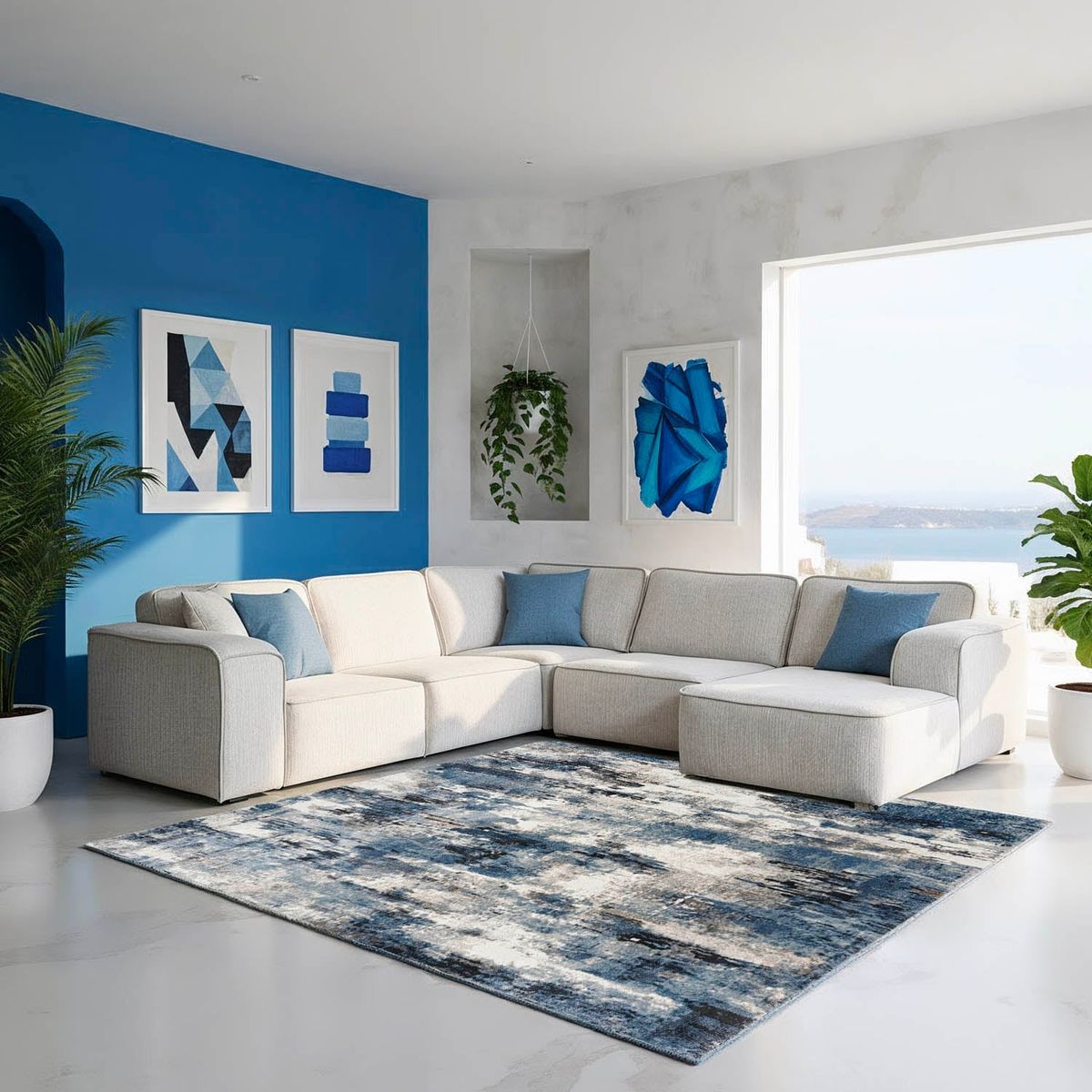 Bali Rug (colour Big Blue)