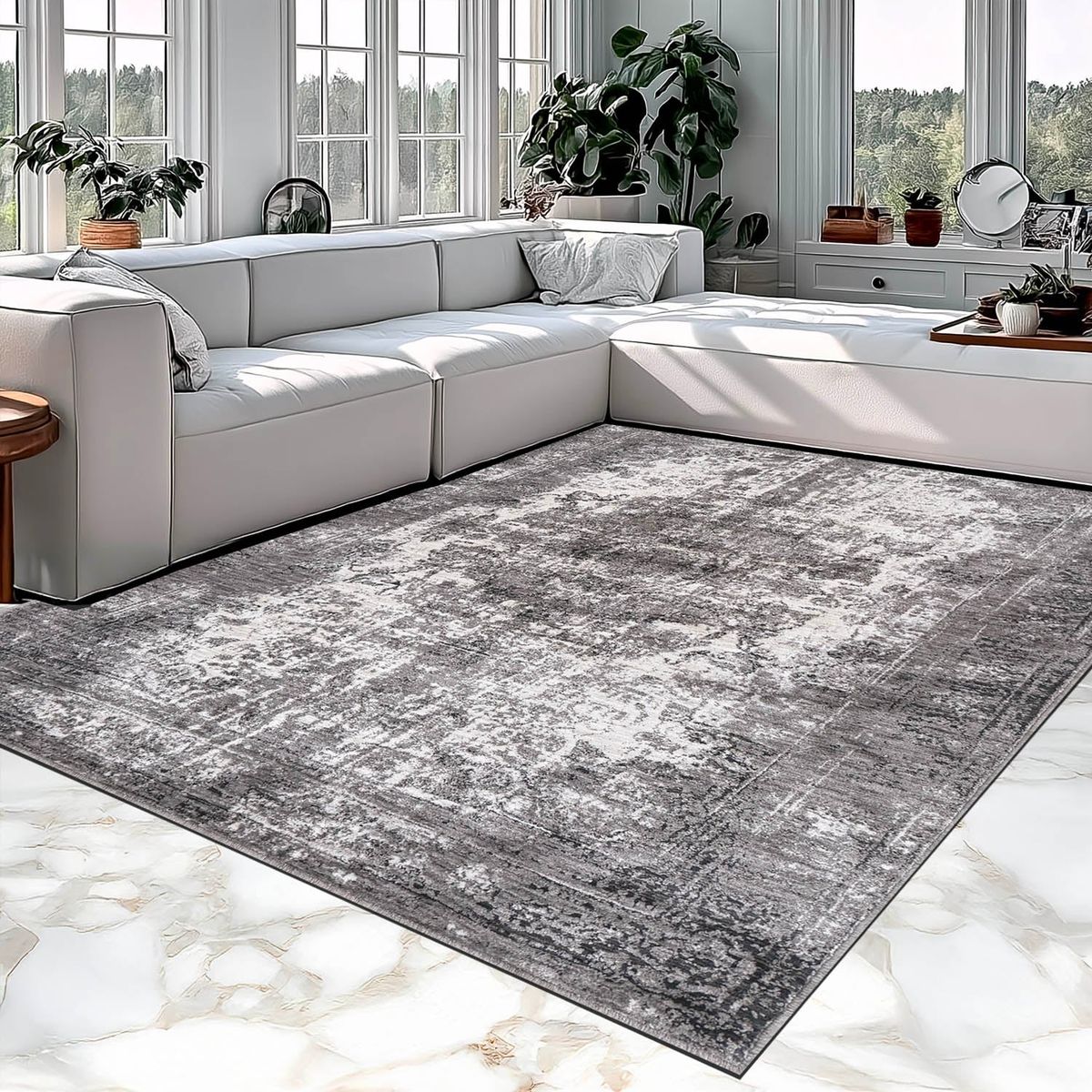 Kashan Rug (Pewter)