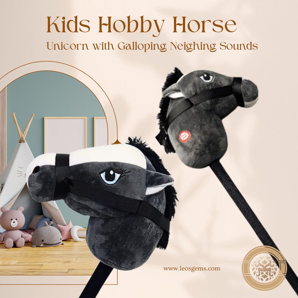 Kids Hobby Horse with Galloping Neighing Sounds