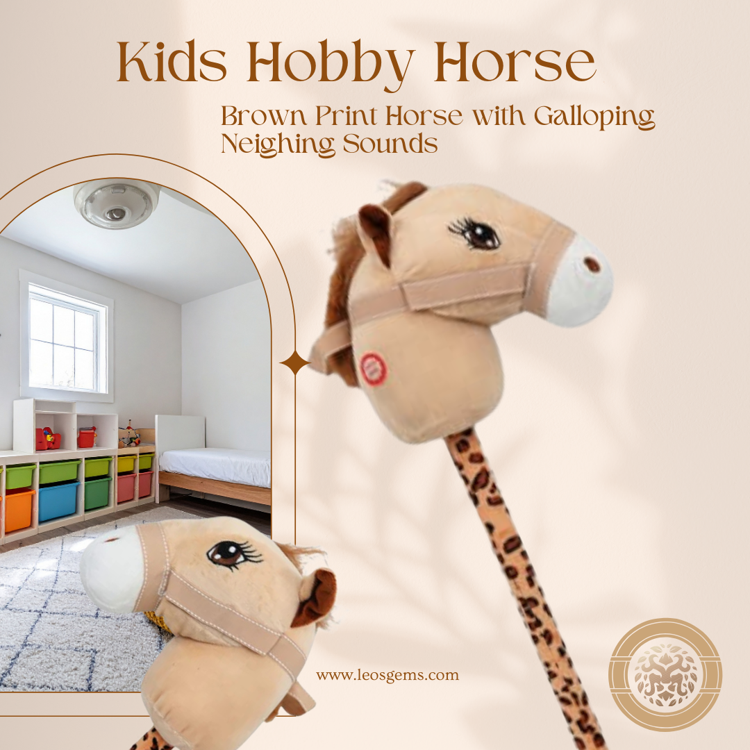 Kids Hobby Horse with Galloping Neighing Sounds