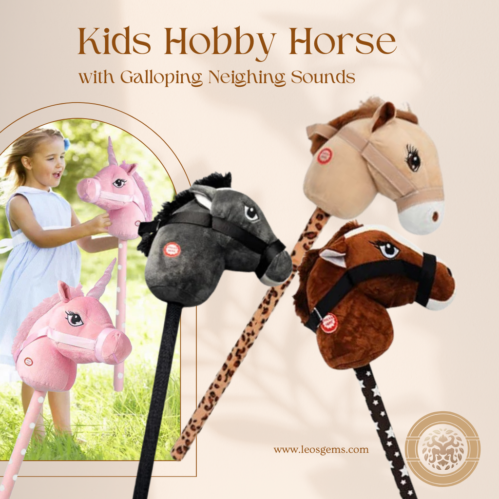 Kids Hobby Horse with Galloping Neighing Sounds