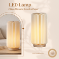 Leo’s Gems Masumi Wood & Paper LED Lamp