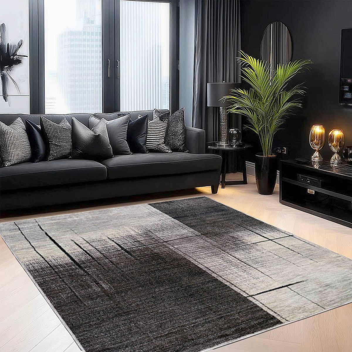 Othello Rug (Charcoal)